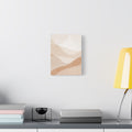 Abstract Desert Waves Canvas Print — Neutral Minimalist Wall Art, Matte Stretched Canvas