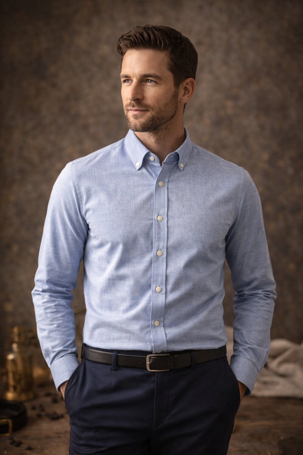 Erkek Klasik Gömlek - Premium Pamuk